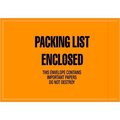 Box Packaging Full Face Envelopes, "Packing List Enclosed" Print, 6-1/2"L x 4-1/2"W, Orange, 1000/Pack JMR10